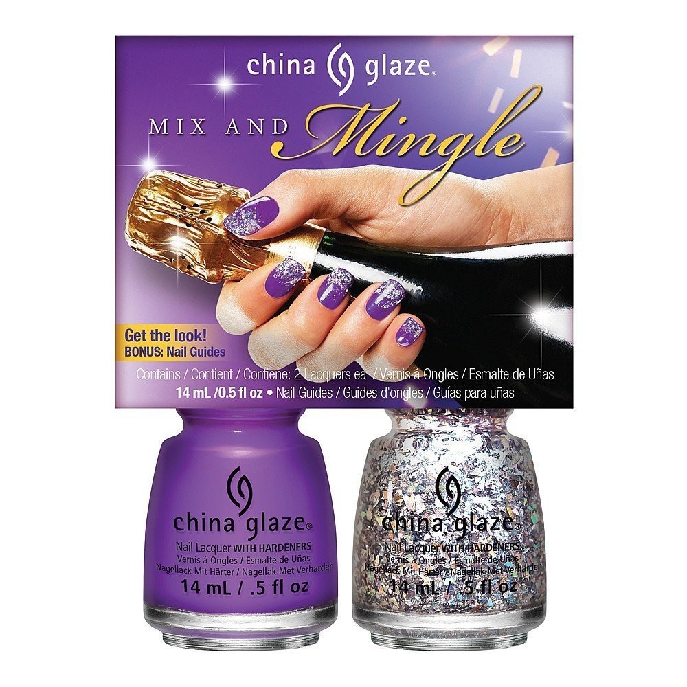China Glaze Glazemas Mix and Mingle Kit, 14 ml, Pack of 2